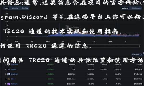 关于“tokenim 2.0的 TRC20 通道在哪里”的问题，通常涉及到特定区块链项目的技术细节、通道的使用和配置等。TRC20是基于波场(TRON)网络的代币标准，tokenim则可能是一个特定于某个项目或平台的代币或服务。

如果你想查找 Tokenim 2.0 的 TRC20 通道，以下是一些可行的步骤：

1. **官方网站和社交媒体**：访问 Tokenim 的官方网站，查找有关 TRC20 通道的相关信息。通常，这类信息会在项目的官方网站、博客或公告中发布。

2. **社区论坛和讨论区**：参与 Tokenim 或 TRON 相关的社区论坛（如 Reddit、Telegram、Discord 等），在这些平台上你可以向其他用户请教，或查找以往的讨论。

3. **技术文档和白皮书**：查看 Tokenim 的技术文档或白皮书，通常会详细描述包括 TRC20 通道的技术实现和使用指南。

4. **交易所信息**：如果 Tokenim 在某些交易所上架，这些交易所可能也提供有关如何使用 TRC20 通道的信息。

5. **客户支持**：如果找不到信息，考虑直接联系 Tokenim 的客户支持或开发团队，询问有关 TRC20 通道的具体位置和使用方法。

请注意，确保从官方渠道获取信息，以避免虚假信息或安全风险。